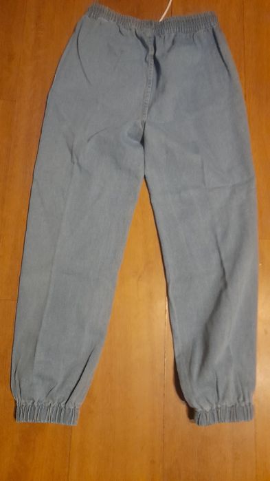 Nowe spodnie jeans jogery napisy SHEIN roz M