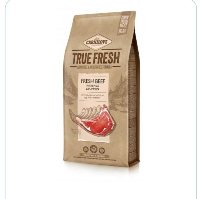 Carnilove True Fresh собак порід,яловичиною 4 кг ,11.4 кг