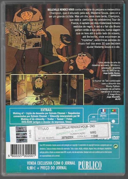 Sylvan Chomet. Belleville Rendez-Vous.