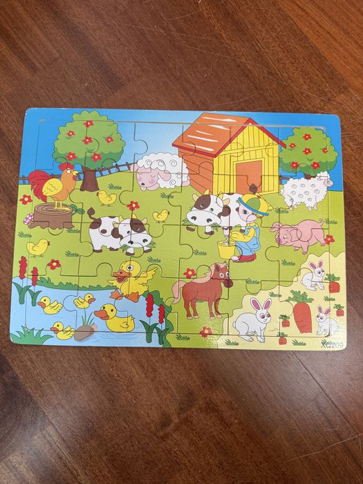 Drewniana układanka dla dzieci puzzle