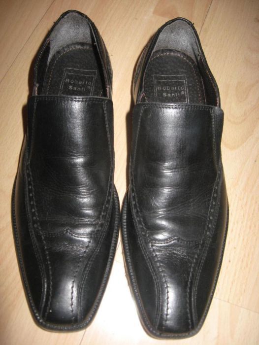 Męskie skórzane połówki rozmiar 39