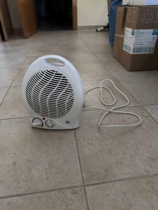 Aquecedor ventilador branco