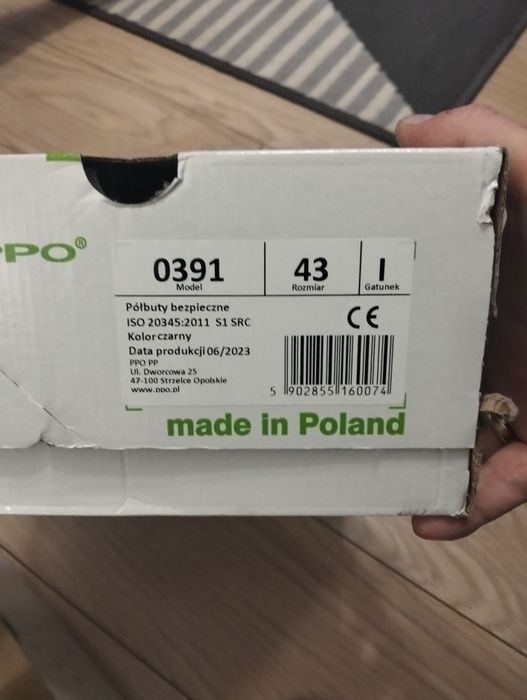 Buty robocze nowe polskie rozmiar 43