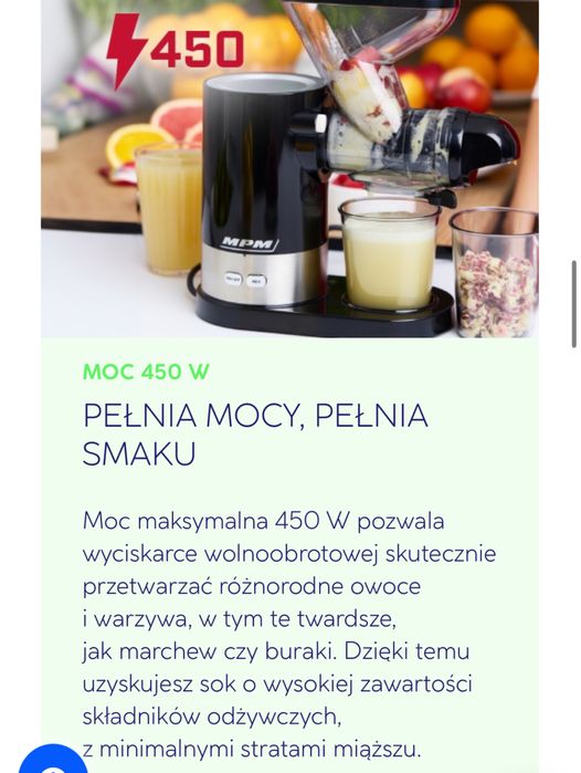 Wyciskarka wolnoobrotowa MPM MSO-17