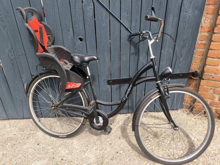 Rower z hotelikiem dla dziecka
