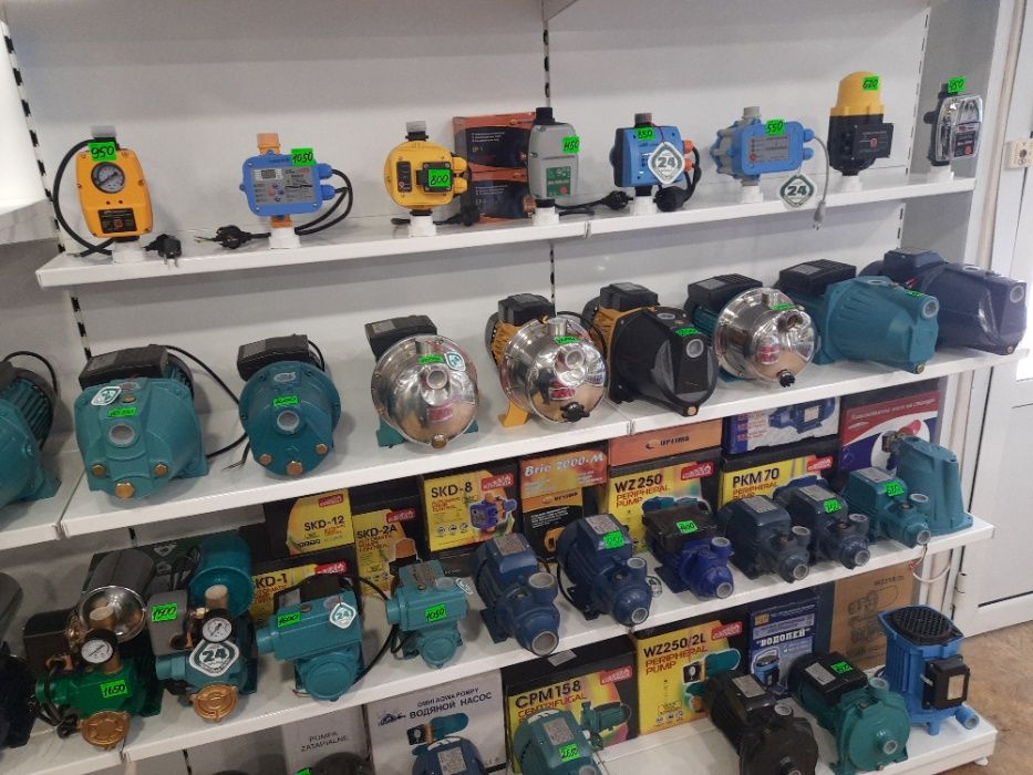 Насос (насосная станция) с АВТОМАТИКОЙ 1100 Вт без бака