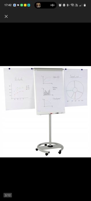 Tablica Flipchart regulowany magnetyczny