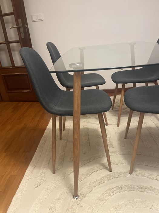 Mesa Sala Jantar + 4 Cadeiras