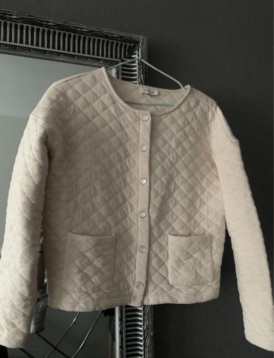 Бавовняна ватняна стьобана курточка лайнер cyrillus paris