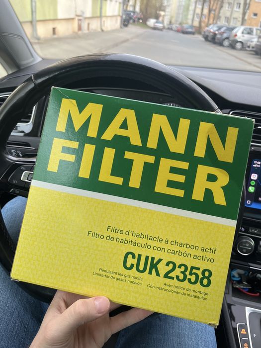 Filtr kabinowy z węglem aktywnym mann cuk 2358