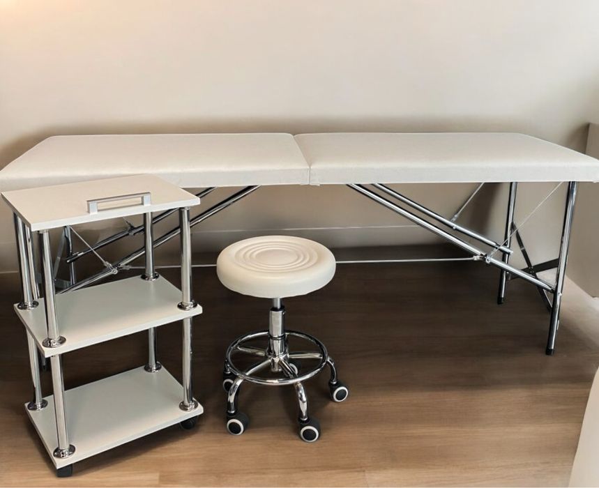 Кушетка + етажерка + стілець для салону | Комплект 3 в 1