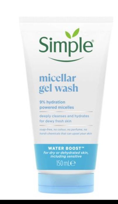 Міцелярний гель для вмивання Simple Water Boost Micellar Gel Wash, 150