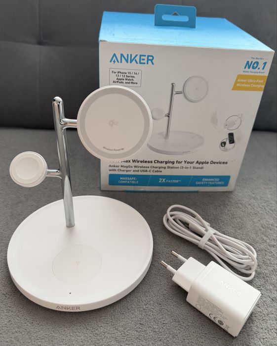 Anker MagGo 3in1 _ ladowarka indukcyjna apple iphone 3 w 1