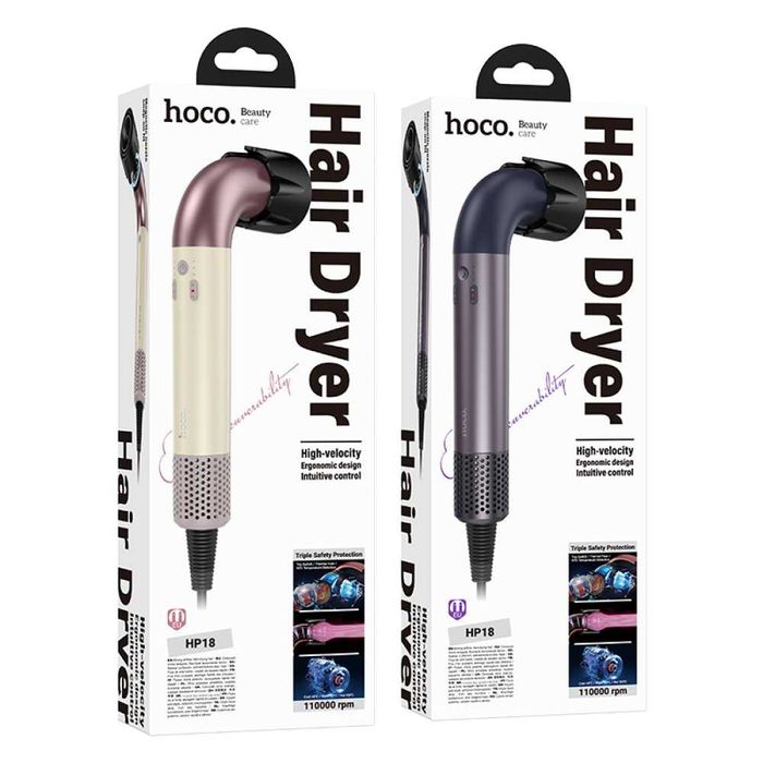Фен Hoco HP18 3 режими температури та швидкості, 1350W-1450W
