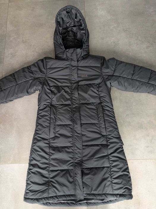 Kurtka płaszcz damski Jack Wolfskin Damen Iceguard Mantel, Czarny, L