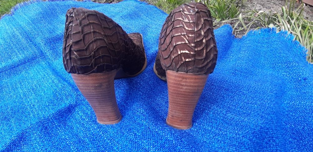 Shadey buty czółenka brązowe 37 wyjątkowe