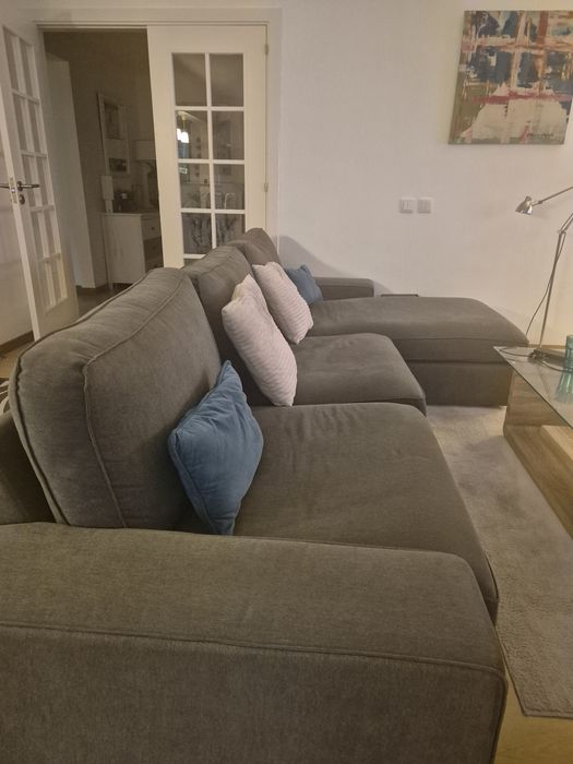 Sofá  Chaise Lounge Verde Claro - OPTIMO ESTADO