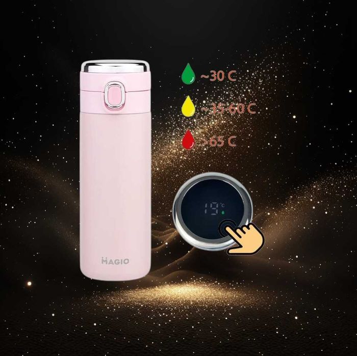 Термос/Термочашка 400мл  з індикатором температури 2 Кольори