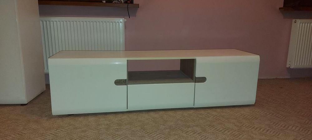 Ława na wysoki połysk witryna szafka rtv