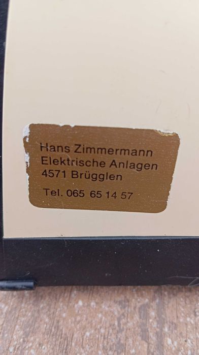 Ferro de Engomar Vintage Hans Zimmermann (Suíço)