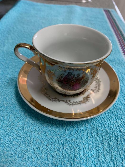 Chávena e pires antigos Limoges