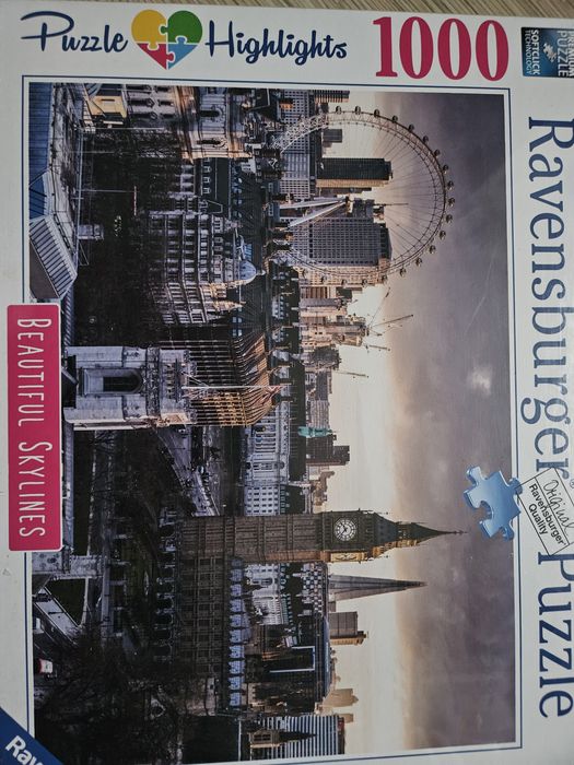 Nowe, zafoliowane puzzle 1000 elementów ravensburger Londyn prezent