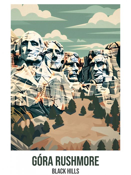 Plakat 30x40cm Góra Rushmore