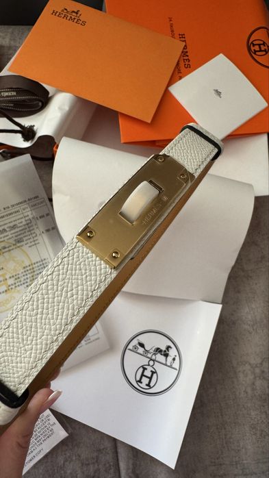 Шкіряний ремінь Hermes Kelly