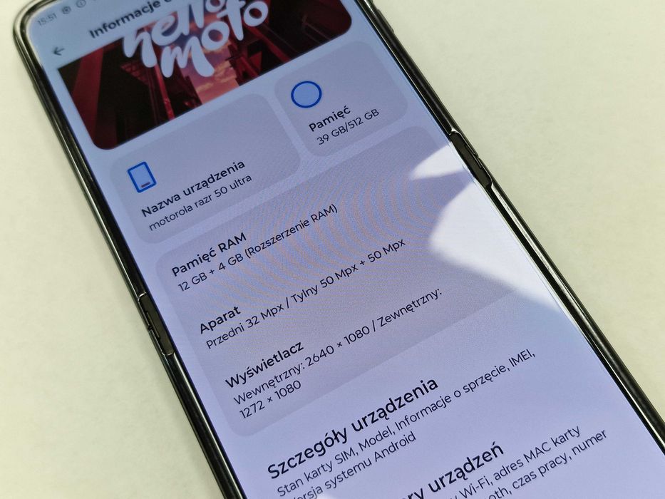 MOTOROLA RAZR 50 ULTRA/ 12GB/ 512GB/ Midnight Blue/ Grade A/ z Media M