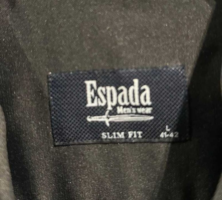Koszula ESPADA slim fit L 41-42 czarna