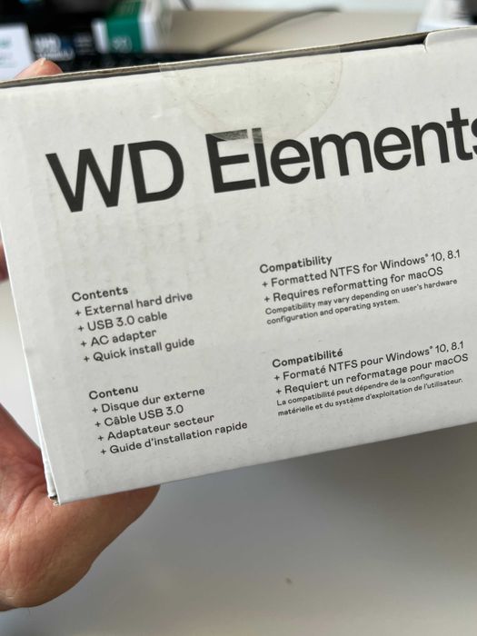 Disco Rígido Externo WD Elements 8TB