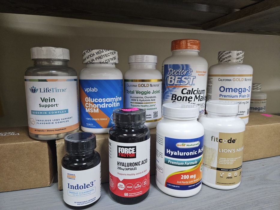 iherb індол, гіалуронова кислота, кальцій , мультивітаміни,хондроітин
