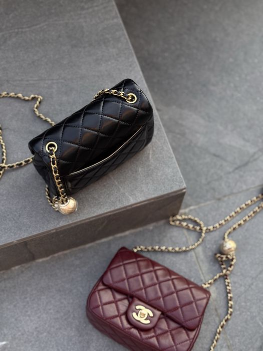 Chanel mini чорна і бордова