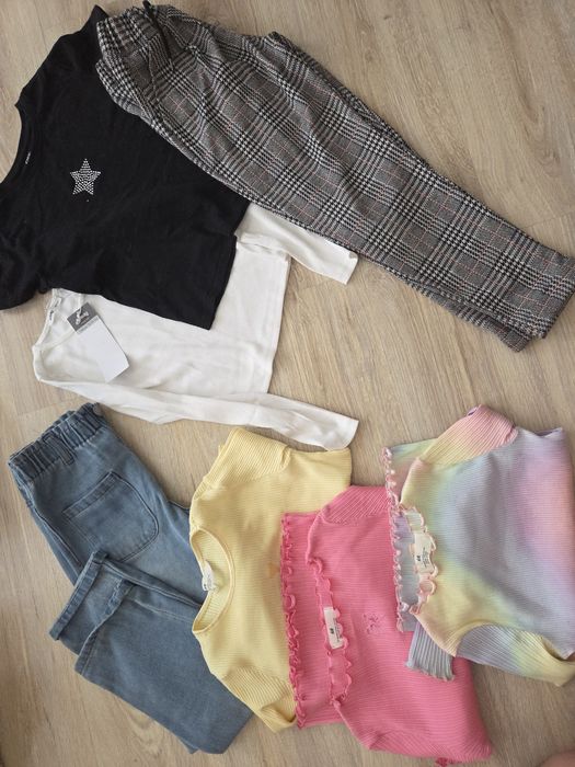 Zestaw ubrań jak nowe r.134 zara, nextH&M