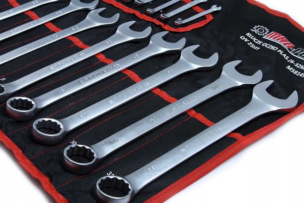 Zestaw Klucze Płasko Oczkowe 6-32mm PŁACHTA 25szt