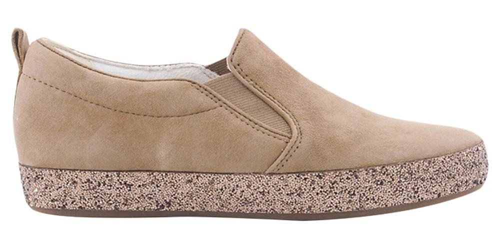 Gabor Półbuty damskie - skórzane wsuwane - r 37 - brązowe, skóra mat