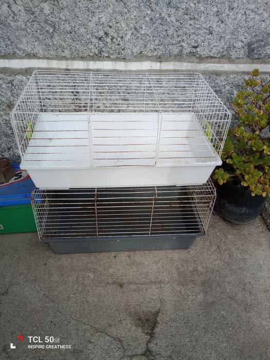 Gaiolas para roedores em estado razoável. 10€ cada uma