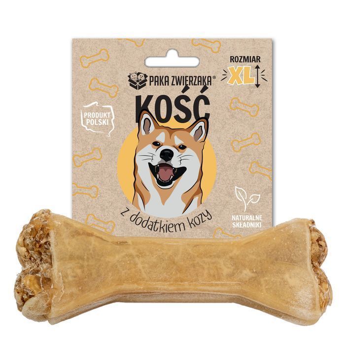 Paka Zwierzaka Kość Z Dodatkiem Kozy Rozmiar L Zabawka Gryzak Dla Psa Naturalny Materiał Trwały Zoojoy