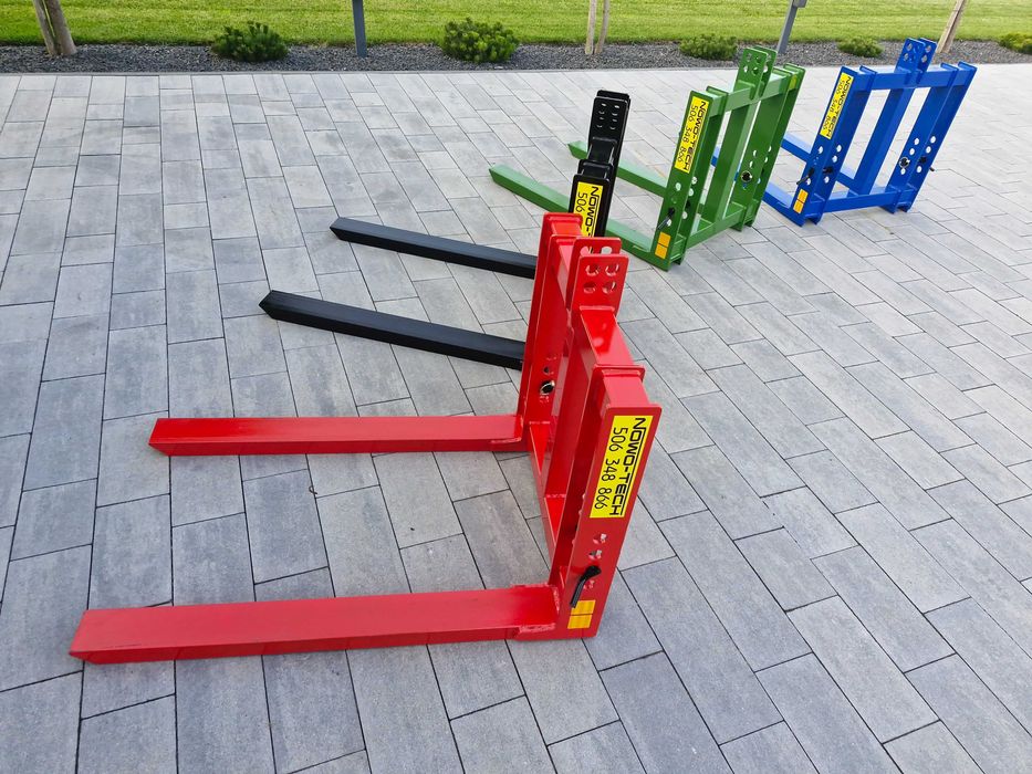 paleciak na tył ciągnika, widły do palet, 4 uchwyty mocujące, nowość