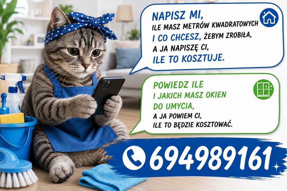 mycie okien, luster oraz wieszanie zasłon