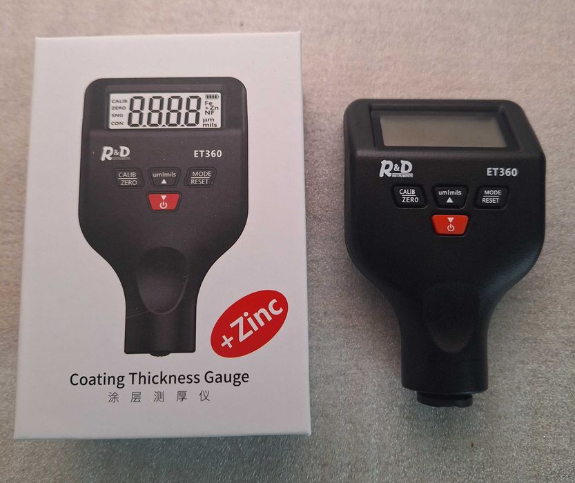 Товщіномір   фарби R&D ET360 + Zinc  Толщиномер