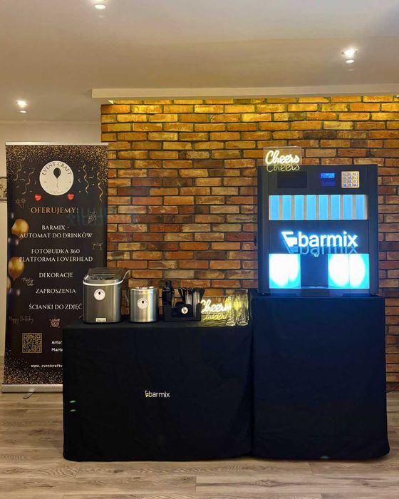 Barmix - automatyczny bar + Fotobudka 360° | Wesele / Imprezy