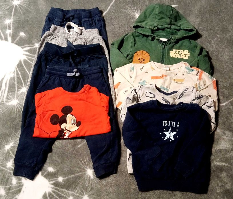 Zestaw ubranek dla chłopca 86 cm, stan bardzo dobry+ gratis