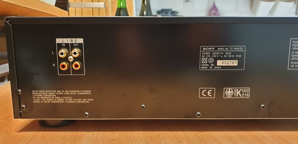 SONY TC-KA6ES Stereo Cassette Deck