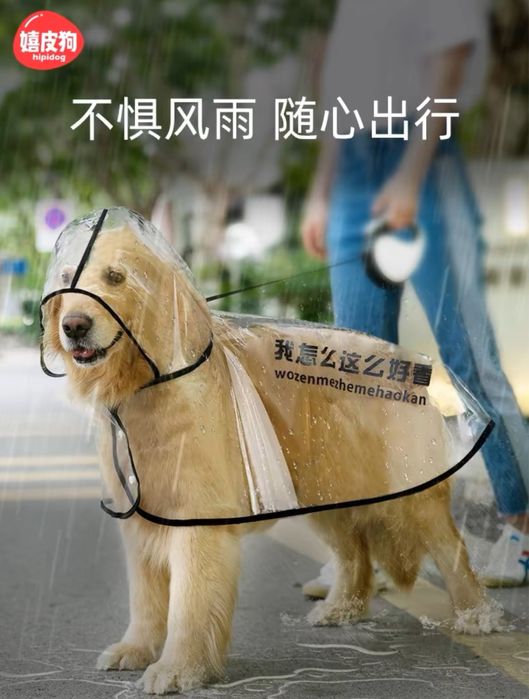 Impermeável para cão grande