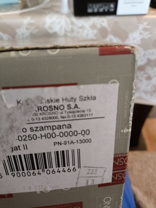 Kieliszki do szampana 6 sztuk Krosno