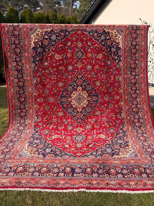 Nowy Dywan Wełniany Kaszmirowy Perski Iran Keshan 400x300 gal. 18 tyś