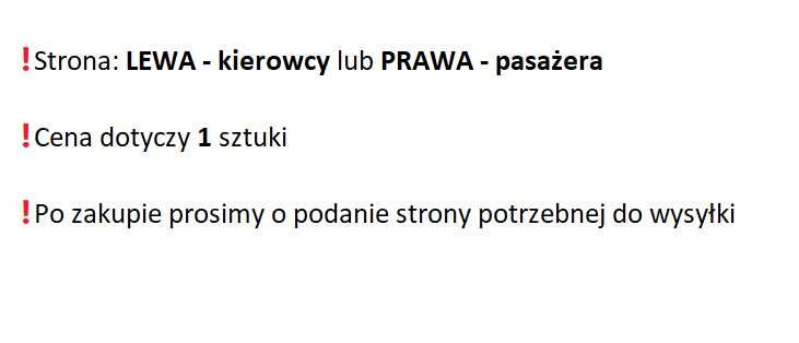 BMW 3 E90 E91 04- Okular pasa przedniego przód