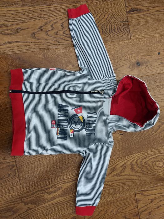 Bawełniana bluza z kapturem MROFI rozmiar 86 cm