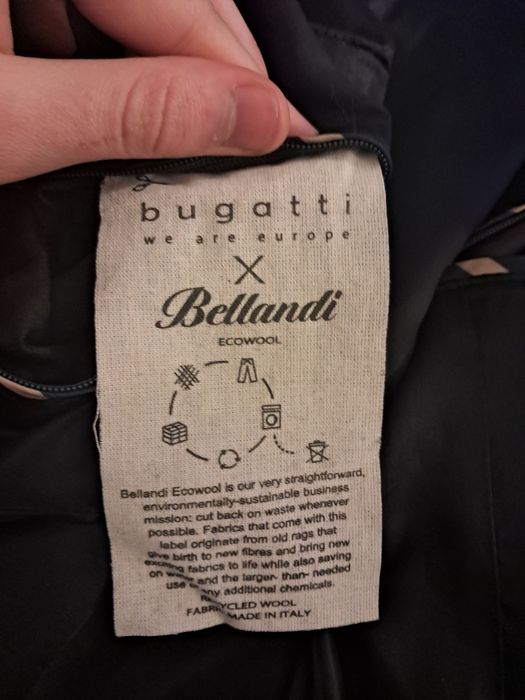 Płaszcz męski bugatti x bellandi (ecowool)